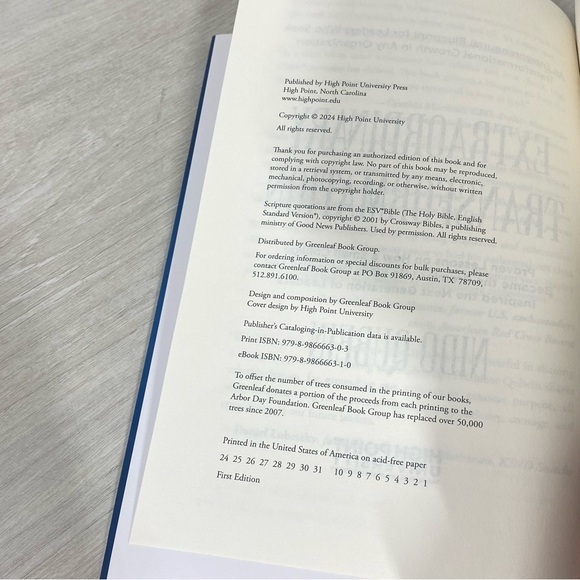 Extraordinary Transformation by Nido Qubein (HB, 2024) High Point University - Picture 7 of 7